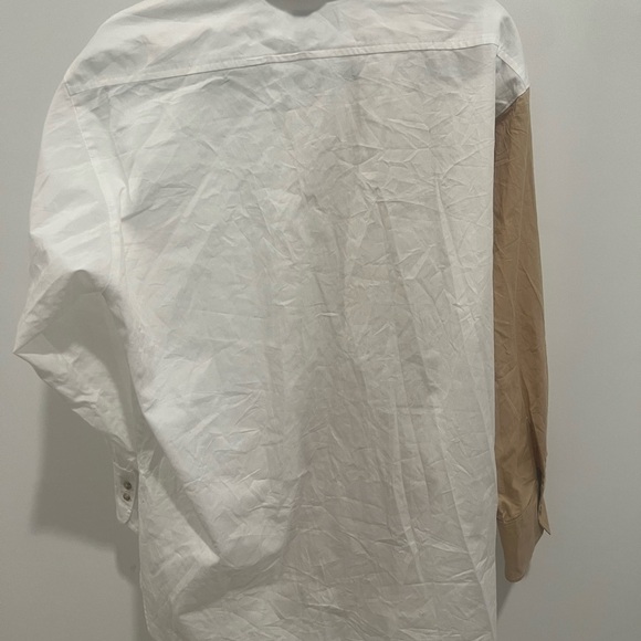 SLOAN / The Two-Tone Boyfriend Shirt / 100% cotton / Size L - Picture 6 of 6